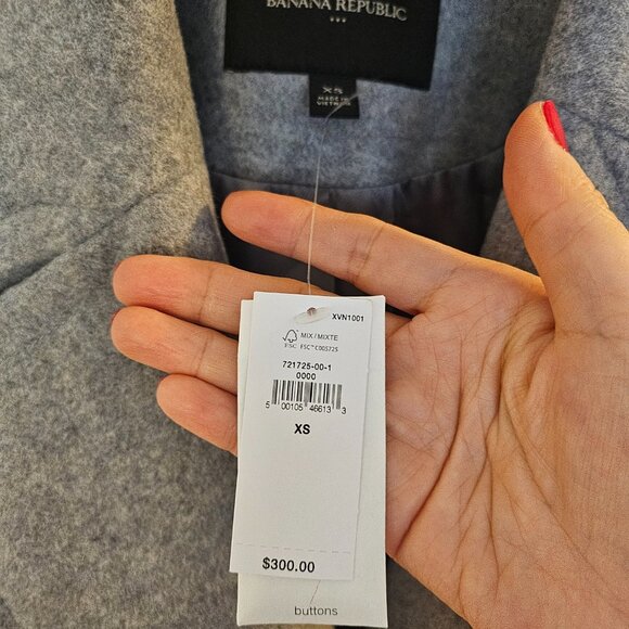 FAUX ALPACA COAT (NWT) XS Banana Republic - Picture 9 of 11